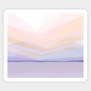 Copy of Orange Waldorf landscape poster Sticker